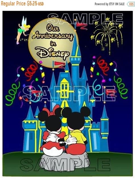 On Sale Disney World Happy Anniversary Our Anniversary In Etsy