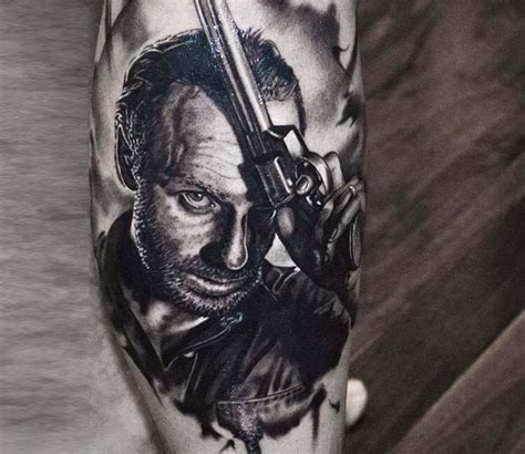 ☠the walking dead☠ der abgeheilte rick. Rick Grimes tattoo by Ben Thomas | Post 21307