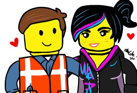 The Lego Movie Emmet And Wyldstyle Fan Art
