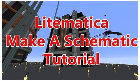 litematica how to make a schematic
