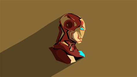 Iron Man Pop Head Minimalism Hd Superheroes 4k Wallpapers Images