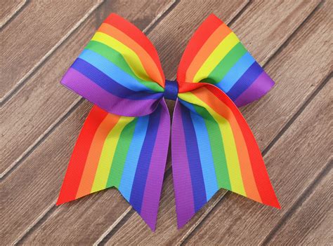 Excited To Share This Item From My Etsy Shop Rainbow Cheer Bows