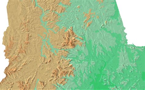 Color Shaded Relief Map Of The Conterminous United States