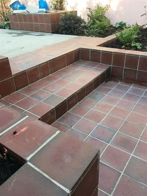 Tiled Steps In Garden Designed By Miria Harris