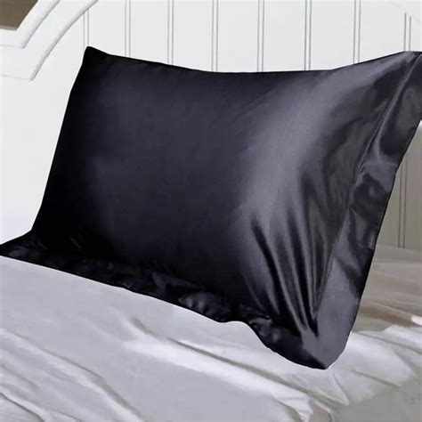 12pcs Emulation Silk Satin Pillowcase Single Solid Color Pillow Covers