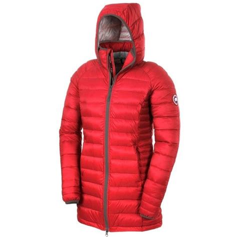 Canada Goose Brookvale Packable Hooded Quilted Down Jacket Jackets Red Hooded Jacket North