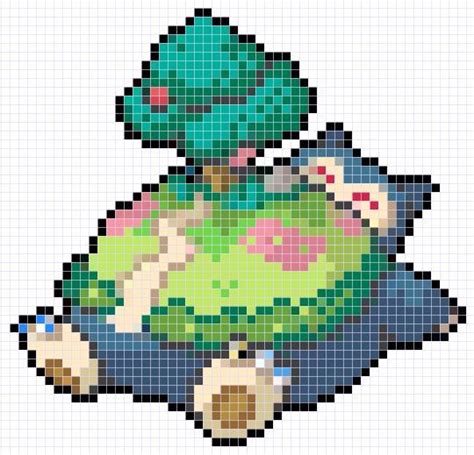 Gigantamax Snorlax Spritepatróndiseño Pixel Art Pokemon Hama Beads