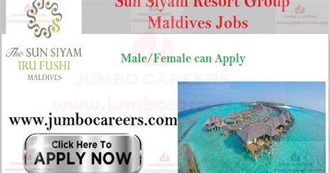Indeed may be compensated by these employers, helping keep indeed free for jobseekers. Sun Siyam Resort Maldives Careers, Find the latest job ...