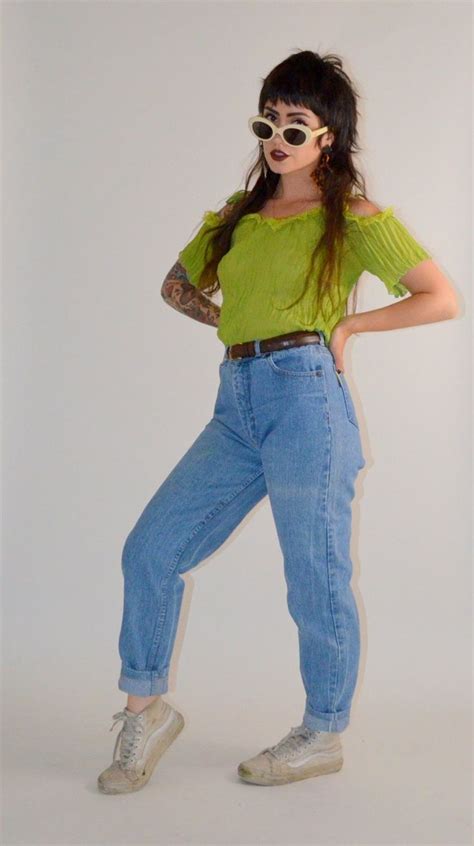 1980s 26 Waist High Rise Jeans Etsy High Waisted Jeans Vintage 80s