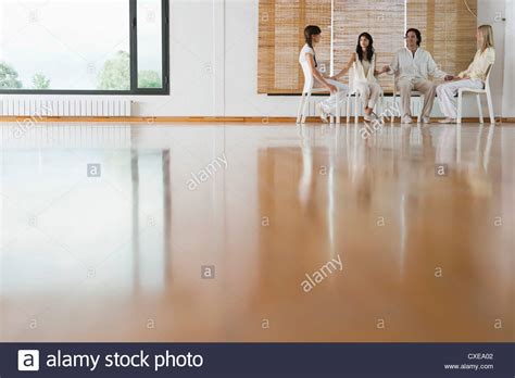 Patients Holding Hands During Group Therapy Session Stock Photo Alamy