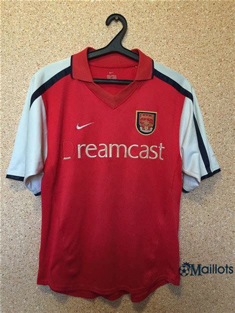 Thaïlande Maillot Rétro Football Club Arsenal Domicile 20002002 Pas Cher