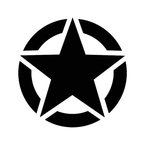 Us Army Military Star Ww2 Vinyl Sticker