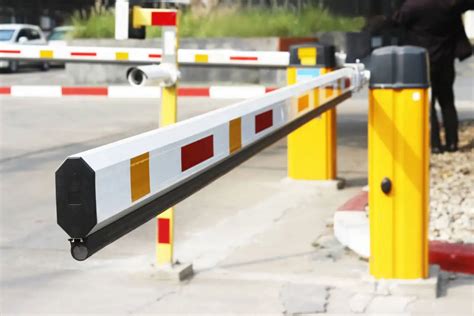 Access Control Folding Arm Parking Barrier Gate With Rfid Card Reader
