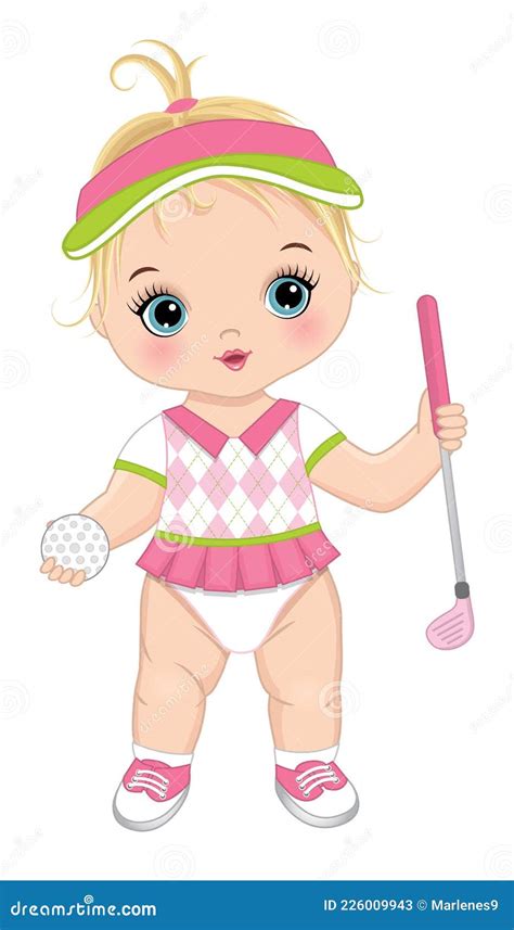 Cute Golfer Cartoon Vector Illustration 89038066