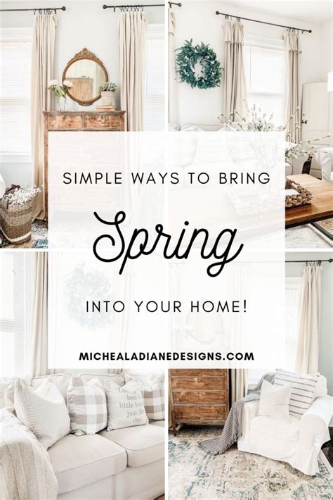 Simple Ways To Bring Spring Into Your Home Spring Home Tour