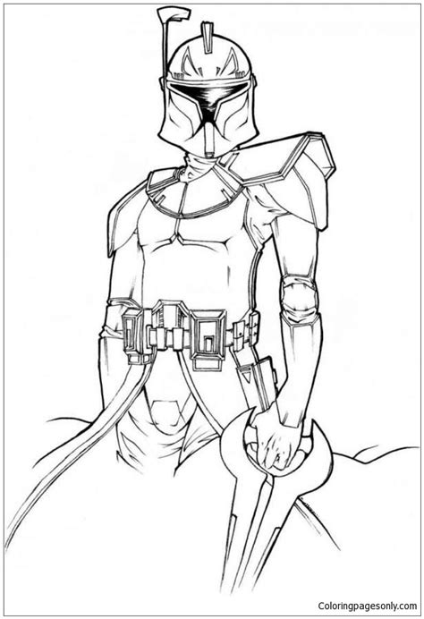 Star Wars Of Boba Fett Coloring Page Free Coloring Pages Online