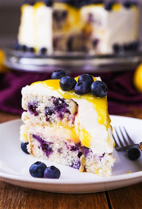 Lemon Blueberry Layer Cake Recipe With Lemon Buttercream Pip And Ebby