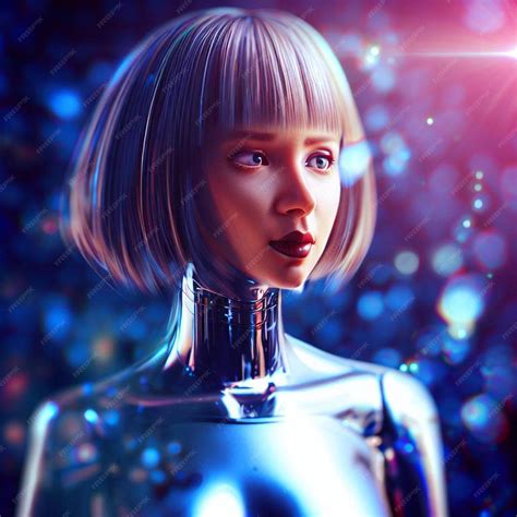 Premium Ai Image Robot Girl