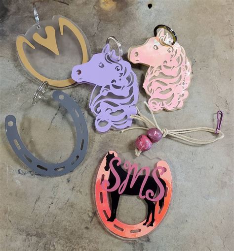 Horse key chain, horse zipper charm, horse tag, horse name tag, horseshoe, fantasy horse, horse 
