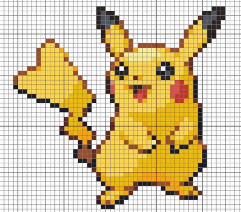 Pikachu Perler Beaded Cross Stitch Crochet Cross Cross Stitch Charts