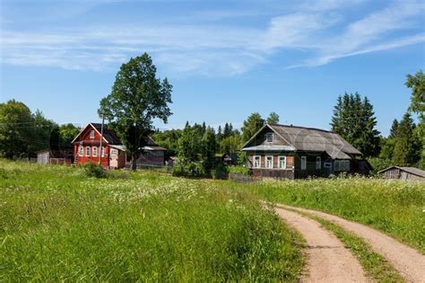 Russian Village In Summer Stock Photo Colourbox