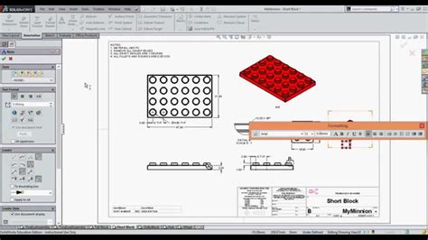 Adding A Linked Note To A Solidworks Drawing Youtube