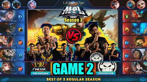 Execration statistics, roster, and history. Game2 Execration VS Finesse Phx | MPL PH S3 Regular Season ...