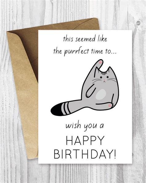 funny birthday cards printable birthday cards funny cat etsy funny birthday cards birthday