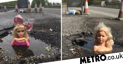 Neville Daytona Stages Bizarre Pothole Protest With Barbie Dolls Metro News