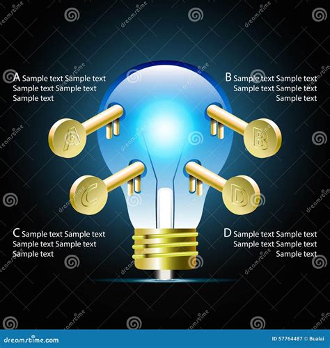 Creative Light Bulb Idea Infographic And Business Infographic Cr Stock