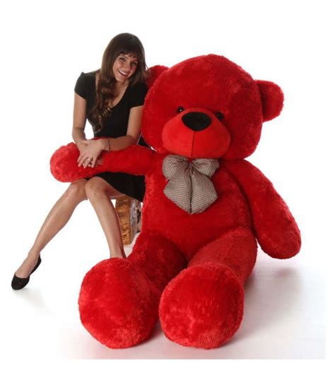 Nkl Standing Taddy Bear 24inch Red 12inch Heart Bollon Teddy Bear