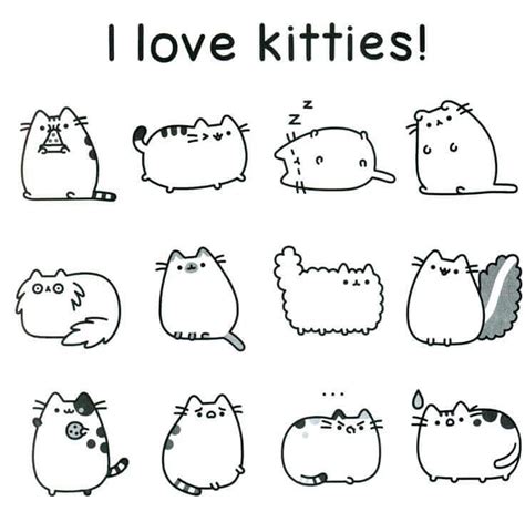 Print them all for free and have a kitty party! 20 Free Pusheen Coloring Pages To Print