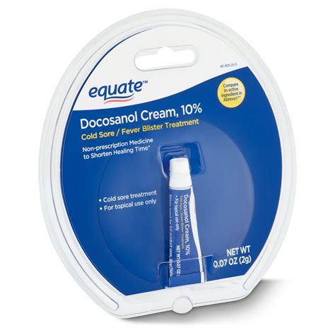 Equate Cold Sore And Fever Blister Treatment Docosanol 10 Cream 007