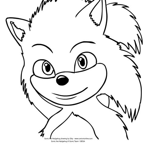 Desenho 2 De Sonic The Hedgehog Para Colorir