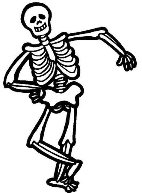 Skeleton Outline For Kids Clipart Best