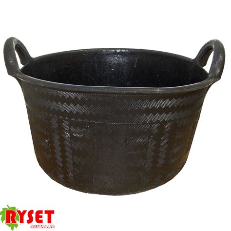 Ryset Rubber Feed Bucket 37 Litre With Moulded Handles Collier Miller