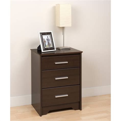 Shop our best selection of espresso nightstands to reflect your style and inspire your home. Tall 3 Drawer Nightstand in Espresso Finish - ECH-2027