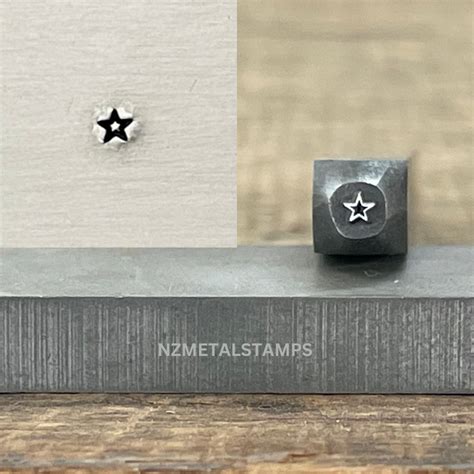Small Star Stamp Stars Themed Punches Nz Metal Stamps Nzmetalstamps