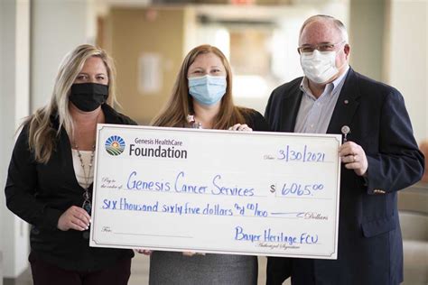 Bayer Heritage Federal Credit Union Donates To Genesis Cancer Services