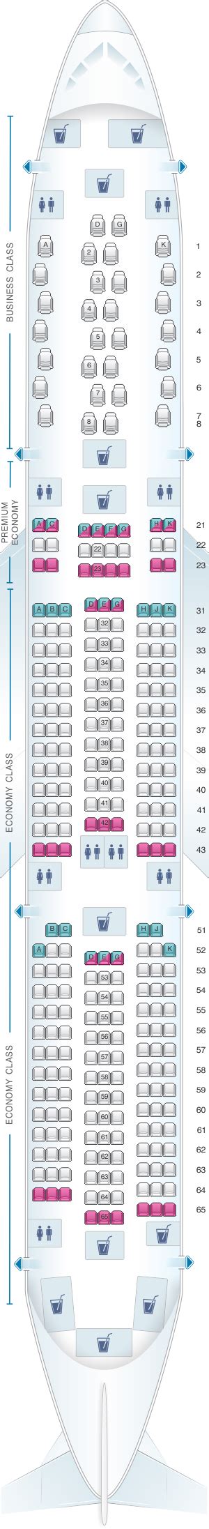 Seat Map Philippine Airlines Airbus A Seatmaestro