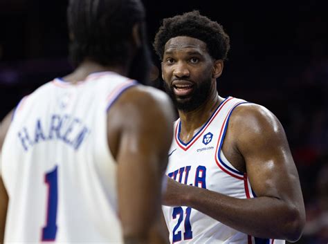 Sixers Joel Embiid Supports Phillies Playoff Victory Vs Braves Sports Illustrated