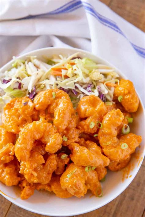 Dynamite Shrimp Made With Battered Fried Shrimp Coated In A Spicy Mayo