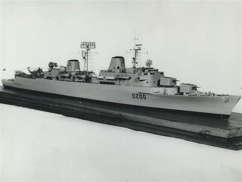 Model Of The Royal Navys Guided Missile Ship Photograph By Retro