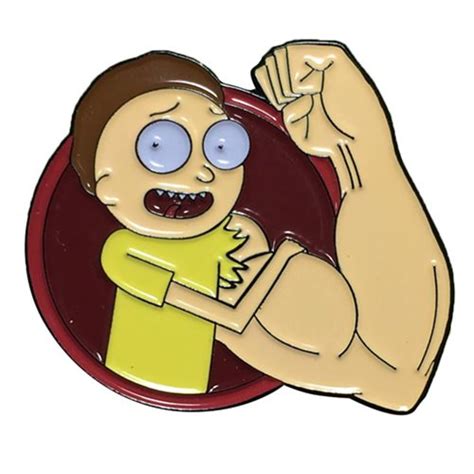 Rick And Morty Buff Arm Morty Lapel Pin Entertainment Earth