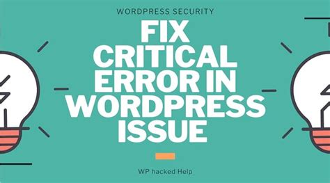 There Has Been A Critical Error On Your Website Wordpress Fix