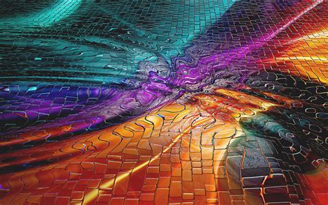 Download Wallpapers 4k Colorful Waves Gradients Art Creative