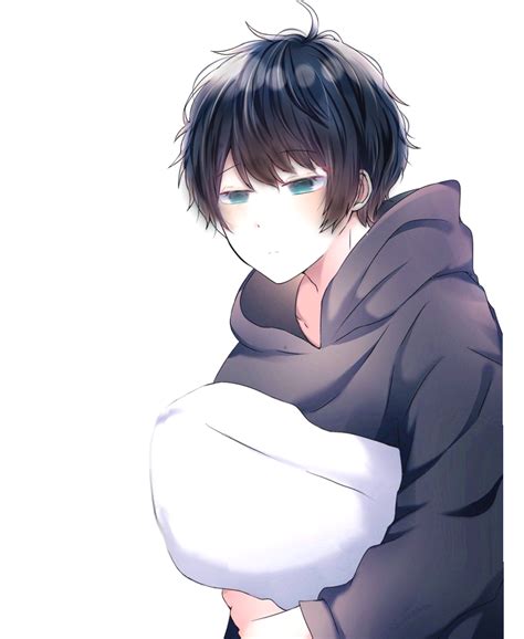 Anime Boy With White Hoodie And Blue Eyes Anime Boy White Wallpapers