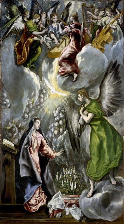 El Greco The Annunciation Spanish Art El Greco Paintings El Greco