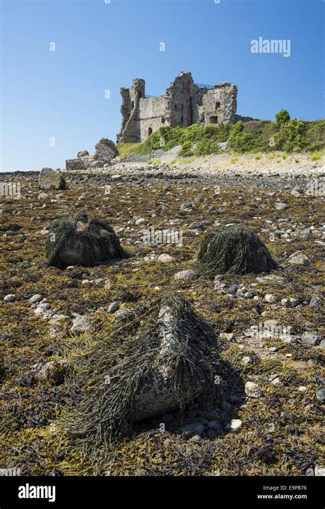 View Of Rocky Beach And Ruined Castle Piel Castle Piel Island