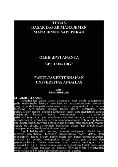 Makalah bahan peternakan sapi | Al Wiky - Academia.edu